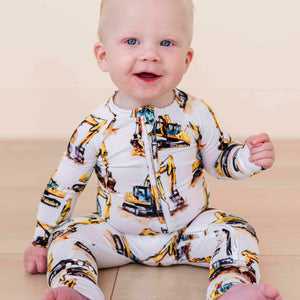 Baby Kids Bamboo Pajamas — Load & Behold Convertible Romper — Image 1