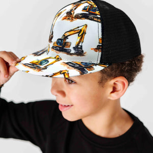 Baby Kids Bamboo Pajamas — Load & Behold Hat — Image 1