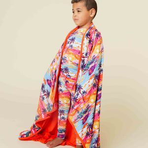 Baby Kids Bamboo Pajamas — Long Time No Sea Bum Bum Blanket — Image 1