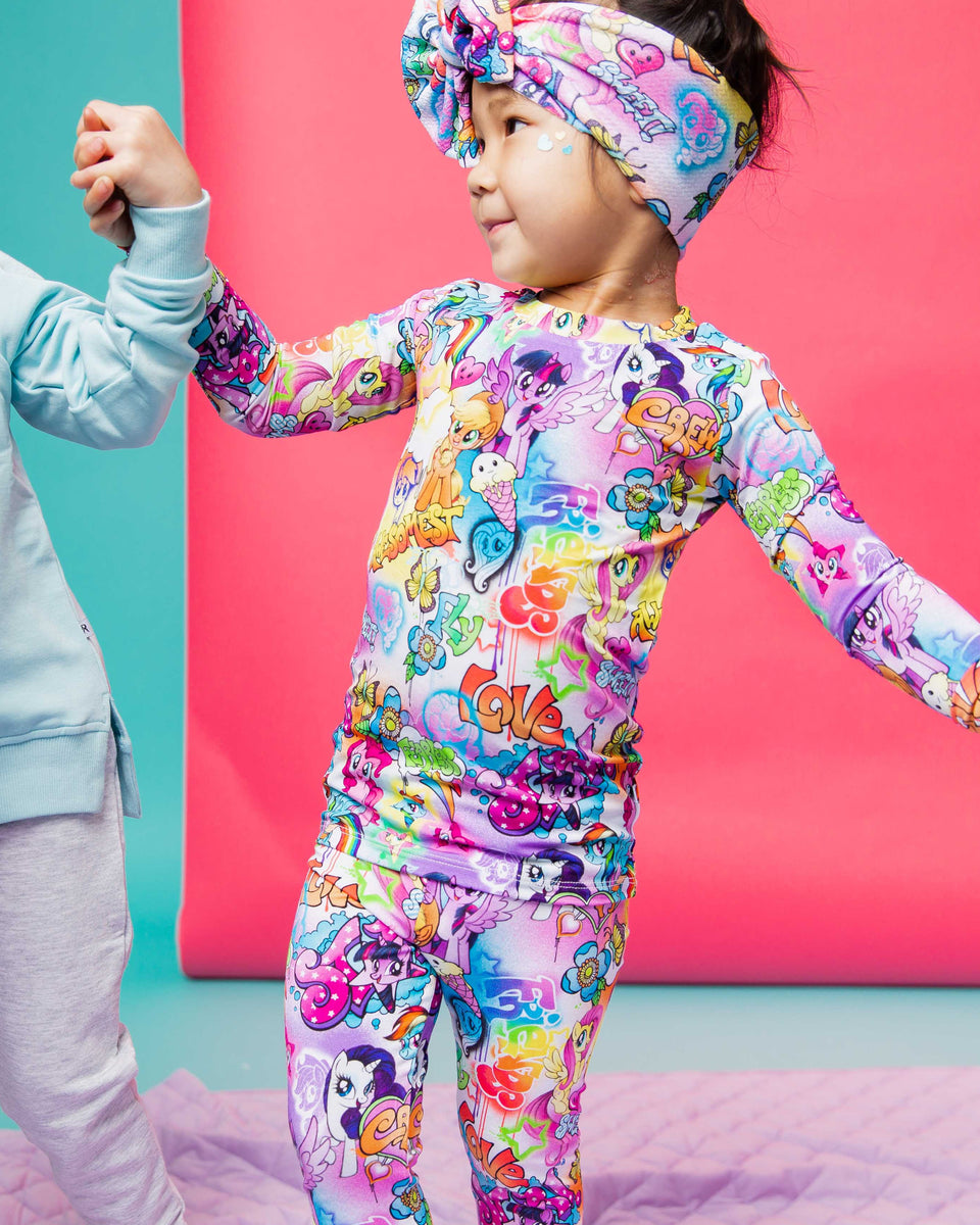 Lot De 2 Pyjamas My Little Pony Fille 9/10 Ans - Une Pièce En Coton Bleu (sans étiquettes)