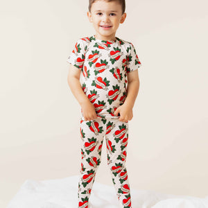 Baby Kids Bamboo Pajamas — Mama's Boy Short Sleeve Pajama Set — Image 1