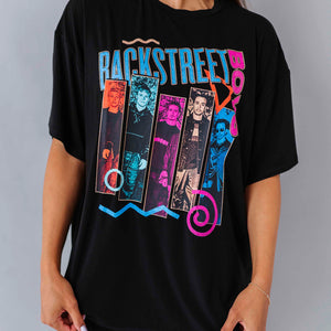 Baby Kids Bamboo Pajamas — Backstreet Boys Retro Women's Oversized T-Shirt — Image 1