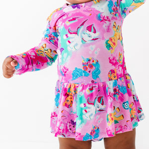 Baby Kids Bamboo Pajamas — My Little Pony™: A New Generation Ruffle Dress — Image 1