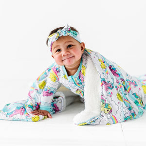 Baby Kids Bamboo Pajamas — My Little Pony™: Classic Bum Bum Blanket - Plush — Image 1