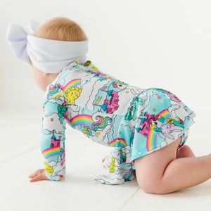 Baby Kids Bamboo Pajamas — My Little Pony™: Classic Ruffle Dress — Image 1