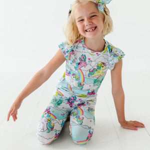 Baby Kids Bamboo Pajamas — My Little Pony™: Classic Cap Sleeve Two-Piece Pajama Set — Image 1