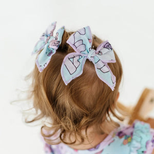 Baby Kids Bamboo Pajamas — My Little Pony™: Ombre Clouds Woven Piggy Clip — Image 1