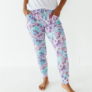Baby Kids Bamboo Pajamas — My Little Pony™: Ombre Clouds Women's Pants — Image 1