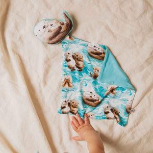 Baby Kids Bamboo Pajamas — My Otter Half Lovey — Image 1
