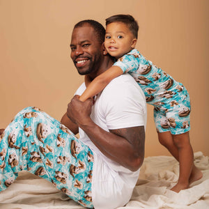 Baby Kids Bamboo Pajamas — My Otter Half Men's Pants — Image 1