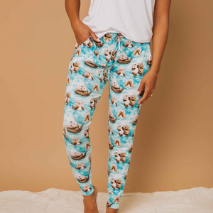 Baby Kids Bamboo Pajamas — My Otter Half Women's Pants — Image 1
