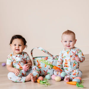 Baby Kids Bamboo Pajamas — No Bunny Cuter Basket — Image 1