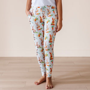 Baby Kids Bamboo Pajamas — No Bunny Cuter Women's Pants — Image 1