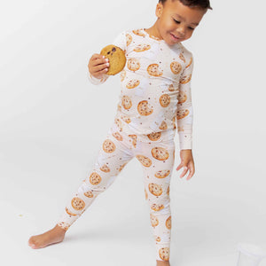 Baby Kids Bamboo Pajamas — One Smart Cookie Long Sleeve Pajama Set — Image 1