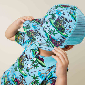 Baby Kids Bamboo Pajamas — Part-Tee Till You Drop Hat — Image 1