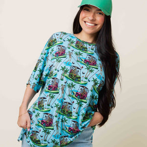 Baby Kids Bamboo Pajamas — Part-Tee Till You Drop Women's Oversized T-Shirt — Image 1