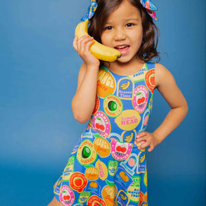 Baby Kids Bamboo Pajamas — Peel Me Later Sleeveless Twistback Dress — Image 1