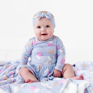 Baby Kids Bamboo Pajamas — Peppa Pig™ Ballerina Ruffle Dress — Image 1