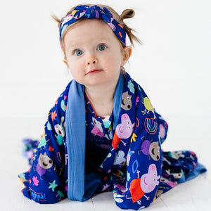Baby Kids Bamboo Pajamas — Peppa Pig™ & Friends Bum Bum Blanket — Image 1