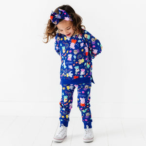 Baby Kids Bamboo Pajamas — Peppa Pig™ & Friends Jogger Set — Image 1