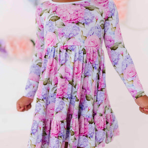 Baby Kids Bamboo Pajamas — Petal Me This Girls Dress & Shorts Set — Image 1