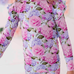 Baby Kids Bamboo Pajamas — Petal Me This Two-Piece Pajama Set — Image 1