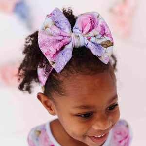 Baby Kids Bamboo Pajamas — Petal Me This Biggie Bow — Image 1