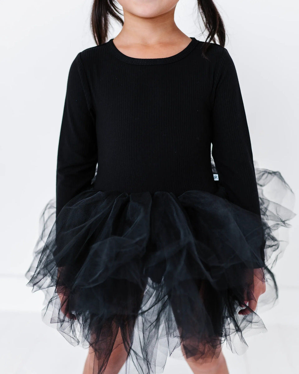 black tutu dresses Bums & Roses Ribbed Tulle Dress Plus Size Wedding Dresses Machine washable Size:38