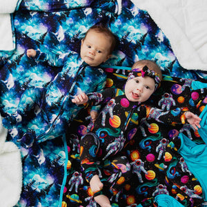 Baby Kids Bamboo Pajamas — Polar Opposites Bum Bum Blanket - Plush — Image 1