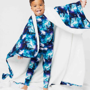 Baby Kids Bamboo Pajamas — Polar Opposites Bum Bum Blanket - Plush — Image 1