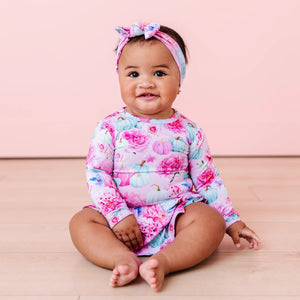 Baby Kids Bamboo Pajamas — Pretty Little Pumpkin Ruffle Dress — Image 1