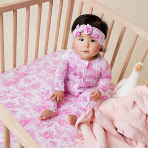 Baby Kids Bamboo Pajamas — Princess Behavior Crib Sheet — Image 1