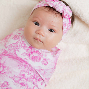 Baby Kids Bamboo Pajamas — Princess Behavior Swaddle Headwrap Set — Image 1