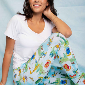 Baby Kids Bamboo Pajamas — Harry Potter™ Quidditch Cup Women's Pants — Image 1