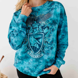 Baby Kids Bamboo Pajamas — Ravenclaw Tie Dye Unisex Sweatshirt — Image 1