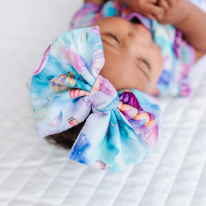 Baby Kids Bamboo Pajamas — Reaching New Kites Biggie Bow — Image 1