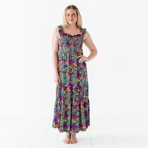 Baby Kids Bamboo Pajamas — Roarin' Rainbow Women's Dress — Image 1