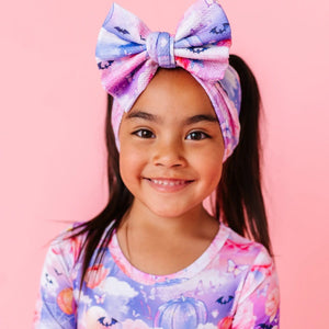 Baby Kids Bamboo Pajamas — Romeo and Ghouliet Biggie Bow — Image 1