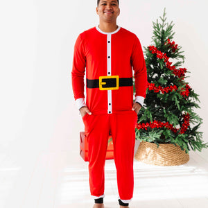 Baby Kids Bamboo Pajamas — Santa Bamboo Men's Pajama Set — Image 1
