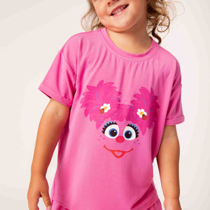 Baby Kids Bamboo Pajamas — Sesame Street™ Abby T-Shirt — Image 1