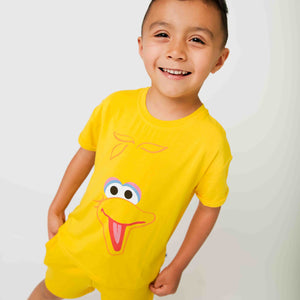Baby Kids Bamboo Pajamas — Sesame Street™ Big Bird T-Shirt — Image 1