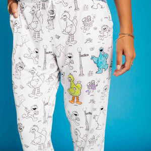Baby Kids Bamboo Pajamas — Sesame Street™ Colorable Women's Pants — Image 1