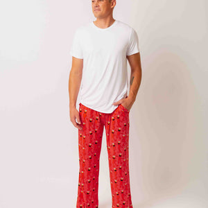 Baby Kids Bamboo Pajamas — Sesame Street™ E is for Elmo Men's Pajama Pants — Image 1
