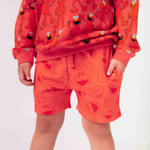 Baby Kids Bamboo Pajamas — Sesame Street™ Elmo Pull-On Shorts — Image 1