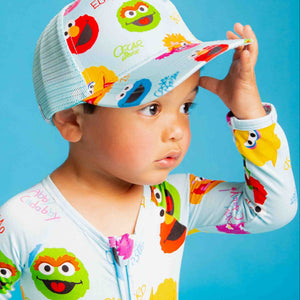 Baby Kids Bamboo Pajamas — Sesame Street™ Elmo and Friends Hat — Image 3