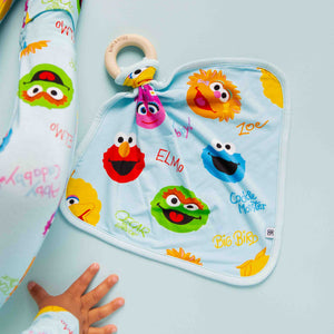 Baby Kids Bamboo Pajamas — Sesame Street™ Elmo and Friends Lovey — Image 1