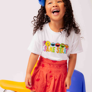 Baby Kids Bamboo Pajamas — Sesame Street™ Friendly Faces T-Shirt — Image 1