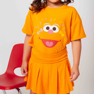 Baby Kids Bamboo Pajamas — Sesame Street™ Zoey T-Shirt — Image 1