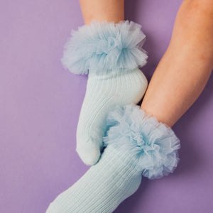 Baby Kids Bamboo Pajamas — Skydrop Bamboo Tulle Socks — Image 1