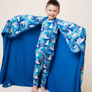 Baby Kids Bamboo Pajamas β Sleighin' the Heat Bum Bum Blanket β Image 1